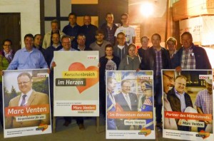 CDU Korschenbroich Plakate kleben - Wahlkampf 2015