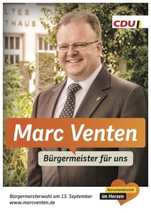 Marc Venten Bürgermeister für Korschenbroich - hier in Glehn