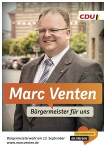 Marc Venten Bürgermeister für Korschenbroich - hier in Korschenbroich