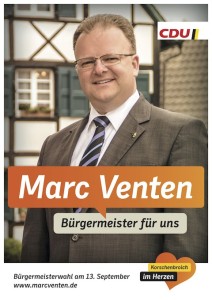 Marc Venten Bürgermeister für Korschenbroich - hier in Liedberg